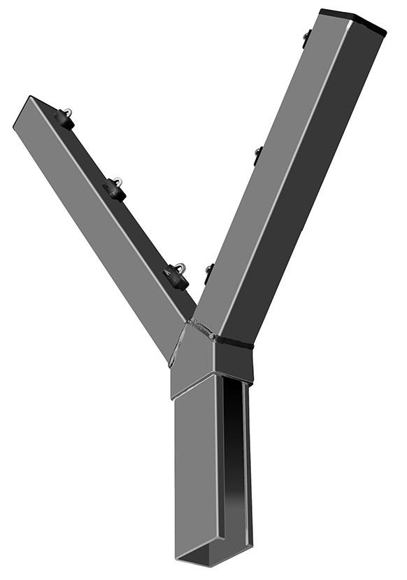 Y-Ausleger 400 mm einsteckbar - anthrazit