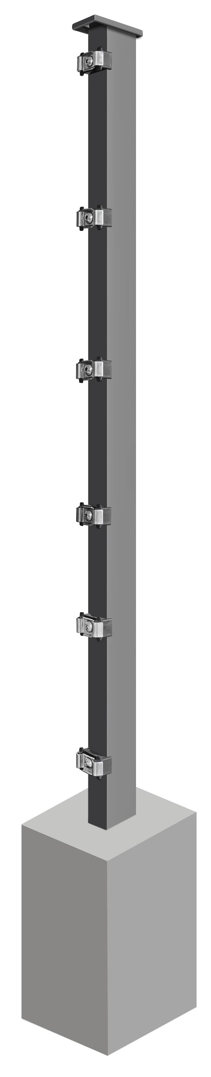 Pfosten System AC-Typ PLS, für Zaunhöhe 1.830 mm