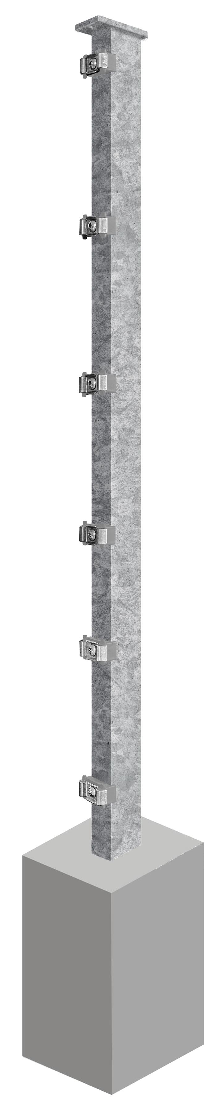 Pfosten System AC-Typ PSLF, für Zaunhöhe 1.230 mm