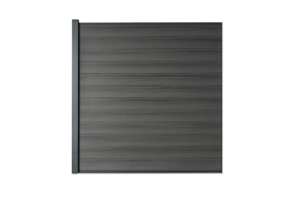 WPC-Steckzaun Volldicht 150 Typ CWA80, Erweiterungsset