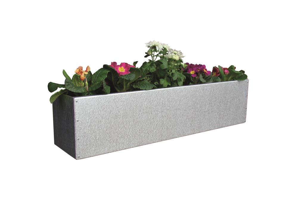 Blumenkasten 14x14x80 - verzinkt