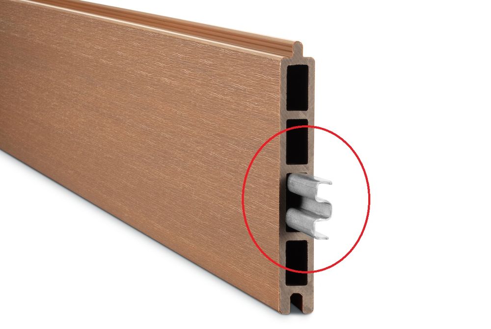 Profilverstärkung für WPC-Füllung