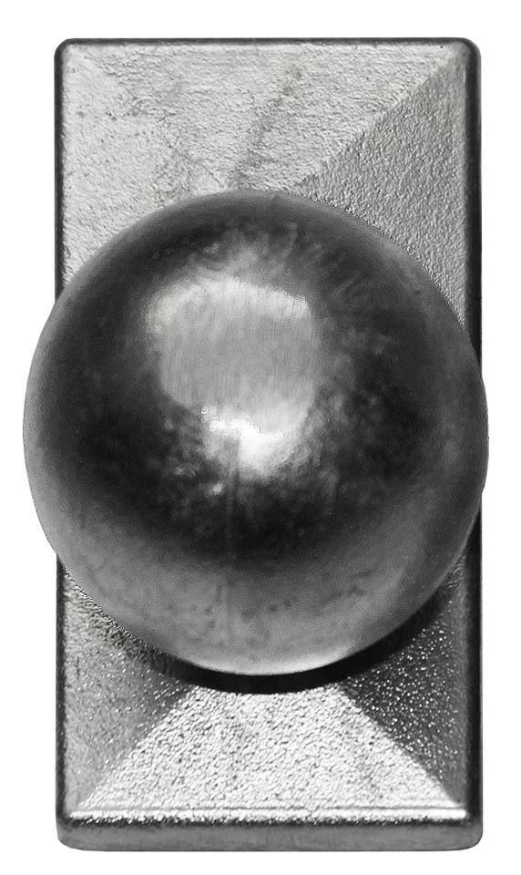 Hohlkugel mit Kappe 60 x 40 mm - anthrazit