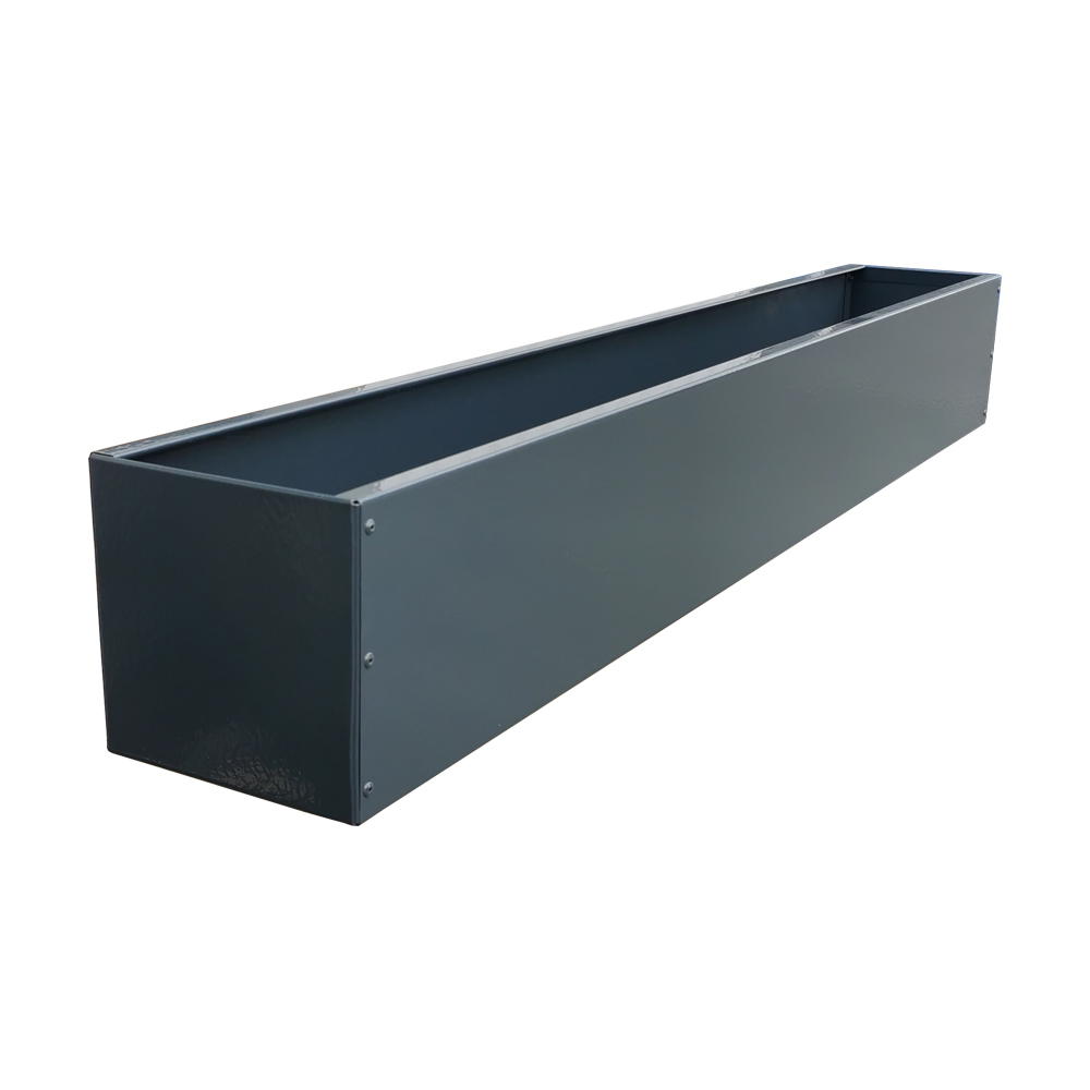 Blumenkasten 14x14x80 - anthrazit