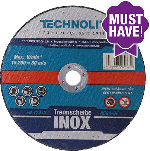 Trennscheibe INOX / 125 x 1 x 22,23 mm